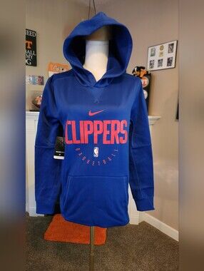 Nike LA Clippers Blue Pullover Hoodie. NWT
